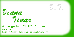 diana timar business card